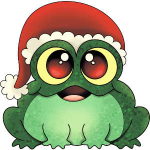 Christmas Chubby Frog