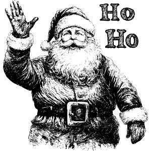 Ho Ho Santa Waving