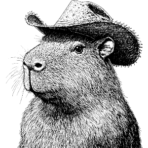 Cowboy Capybara 