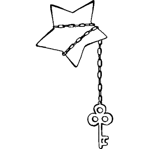 Star with Key Chain