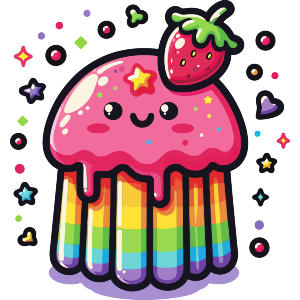 Kawaii Rainbow Jelly