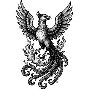 Phoenix Bird Flying