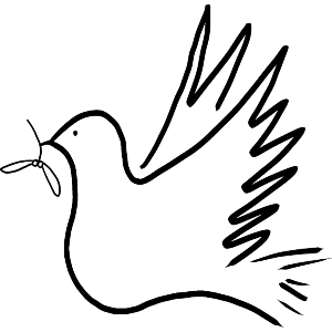 Dove carrying Mistletoe