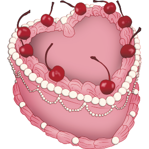 Decorative Heart Cake