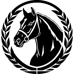 Horse in Circle Frame