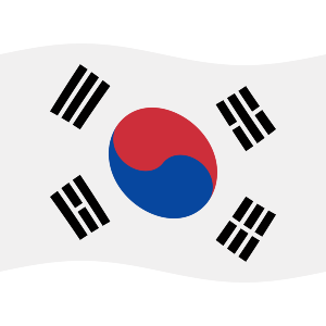 Waving South Korean Flag