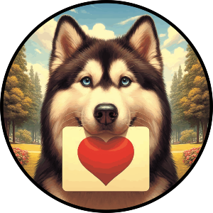 Siberian Husky Love Note