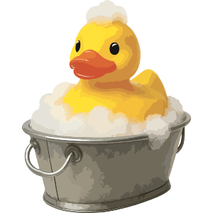Rubber Ducky Bath Time