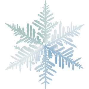 Ice Blue Snowflake