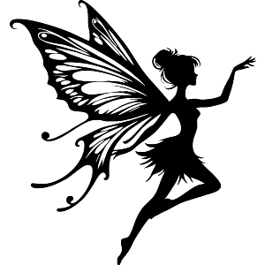 Fairy With Butterfly Wings