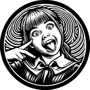 Funny Girl Selfie Face