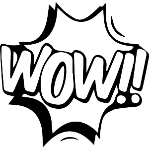 Wow Comic Action Bubble