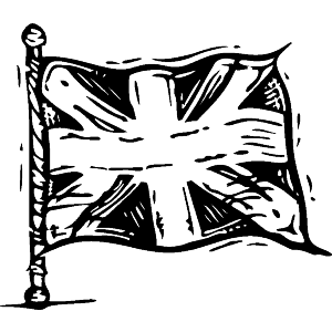 Flying British Flag