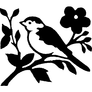 Bird Sitting on Tree Branch