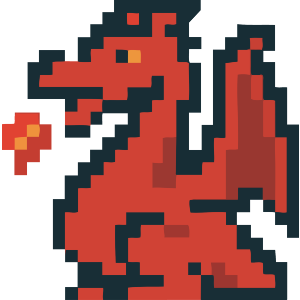 8-Bit Fire Breathing Dragon