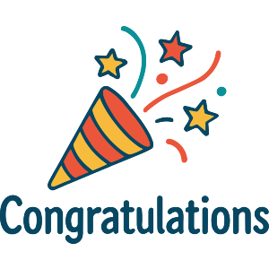 Congratulations Party Popper