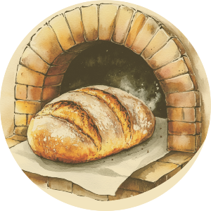 Bread in Brick Oven