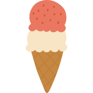 Double Scoop Ice Cream Cone