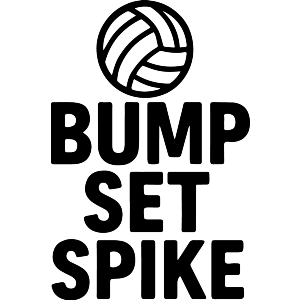 Volleyball Bump, Set, Spike Design