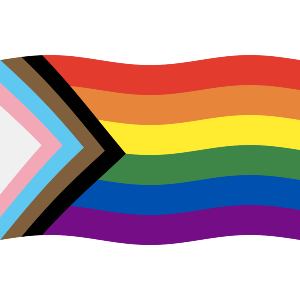 Waving Rainbow (2018 Progress Flag) Flag