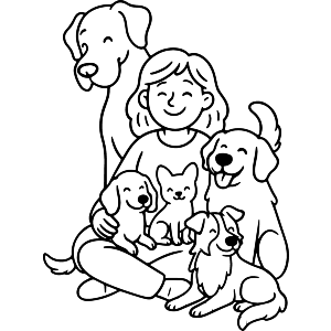 Dog Lady Pet Lover