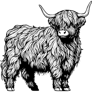 Highland Cow Standing