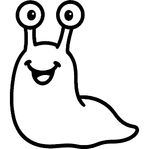 Cute Happy Slug