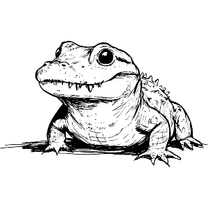 Cute Baby Crocodile
