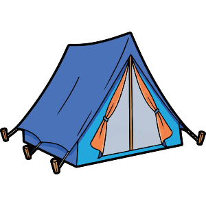 Blue Camp Tent