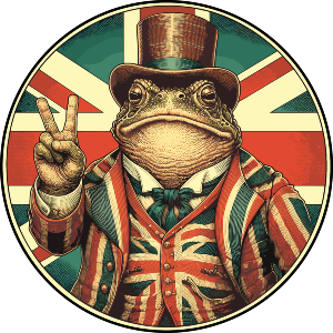 Patriotic British Toad
