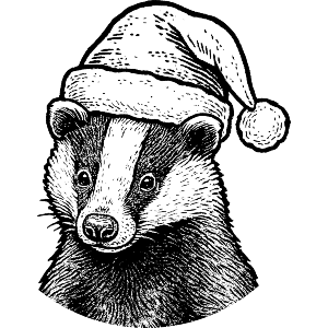Christmas Badger
