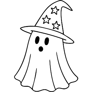 Ghost With star hat 