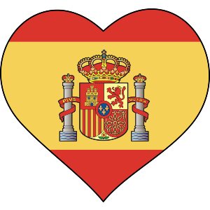 Spain Flag Heart