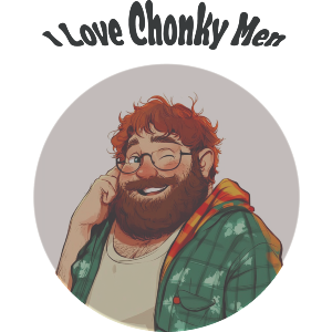 I Love Chonky Men Winking Man