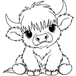 Baby Highland Cow