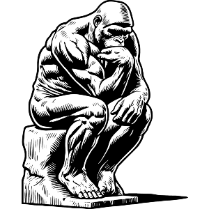 Thinking Gorilla Statue