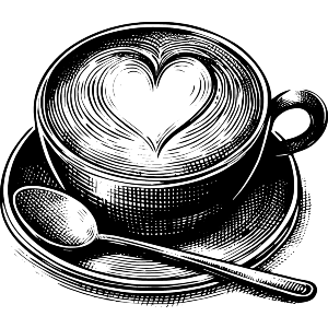 Cappuccino Coffee With Heart