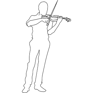 Musician with Violin
