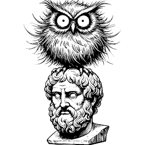 Plato With Owl