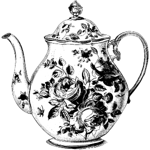 Vintage Floral Teapot