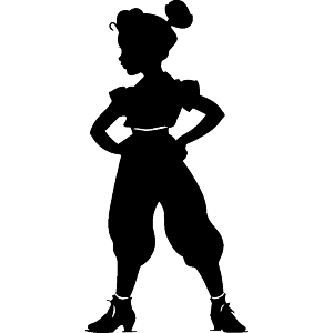 Girl Standing Silhouette