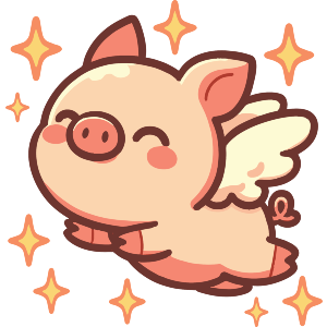Cute Flying Pig