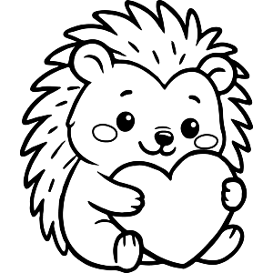 Hedgehog Heart Hug