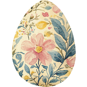 Floral Easter Egg