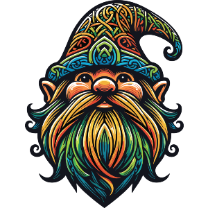 Colourful Wizard Gnome