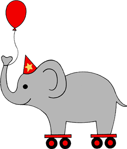 Rollerskating Elephant