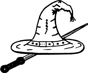 Wizards Hat & Wand