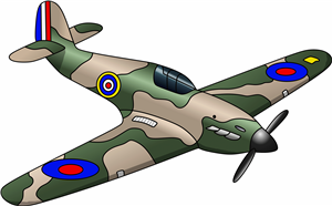 WW2 Hurricane Plane