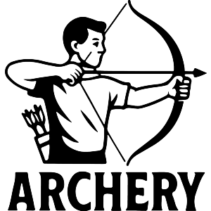 Archery Hobbyist Shooting A Bow And Arrow