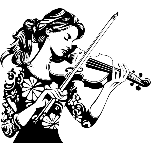 Woman Playing Violin